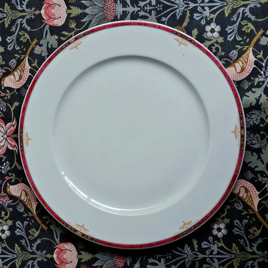 Bajoplatos Deshoulieres filo rosa fucsia y amarillo oro