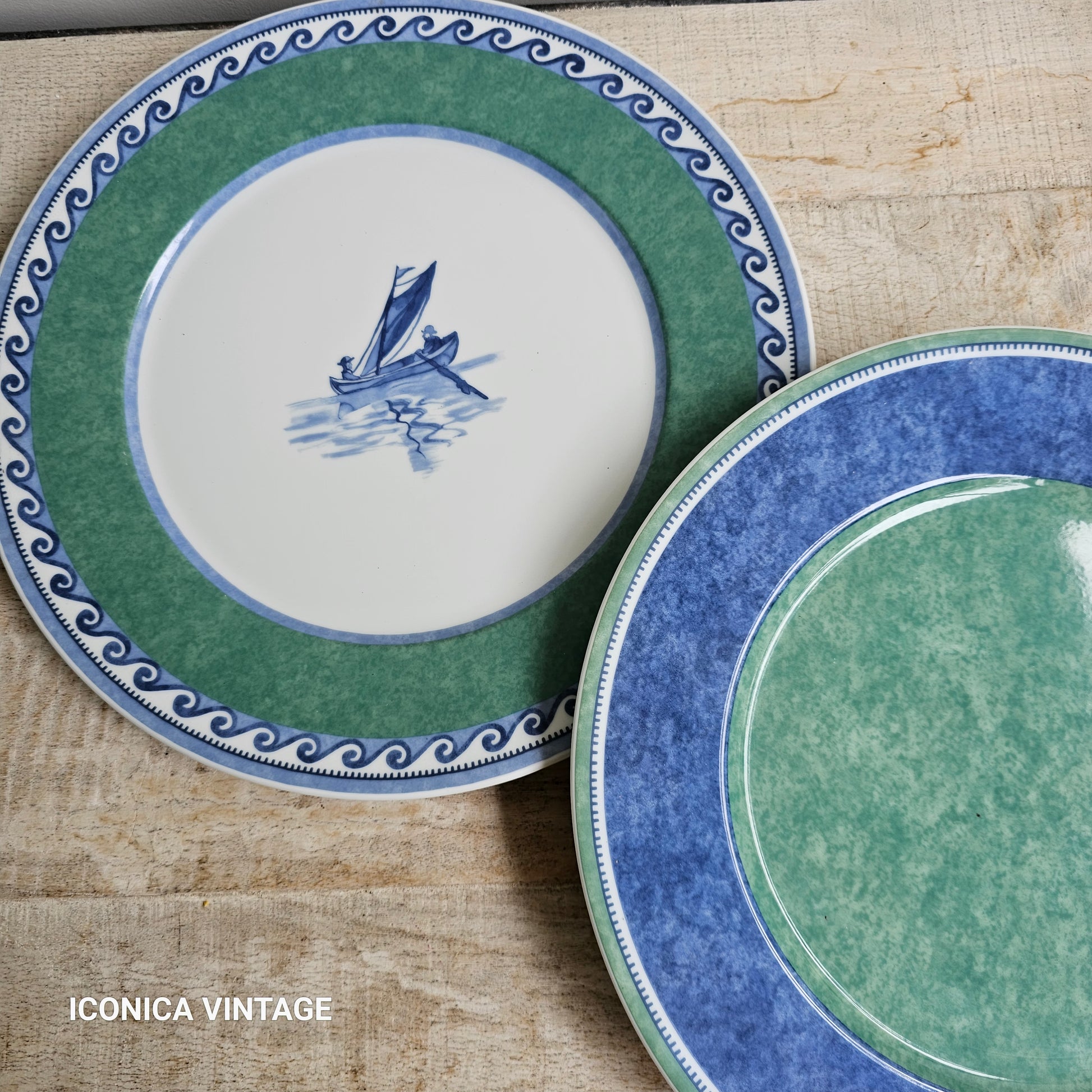 Dos grandes fuentes redondas Villeroy Boch Switch