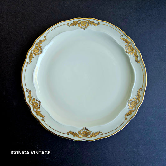 Juego de seis platos Bernardaud Coquille oro