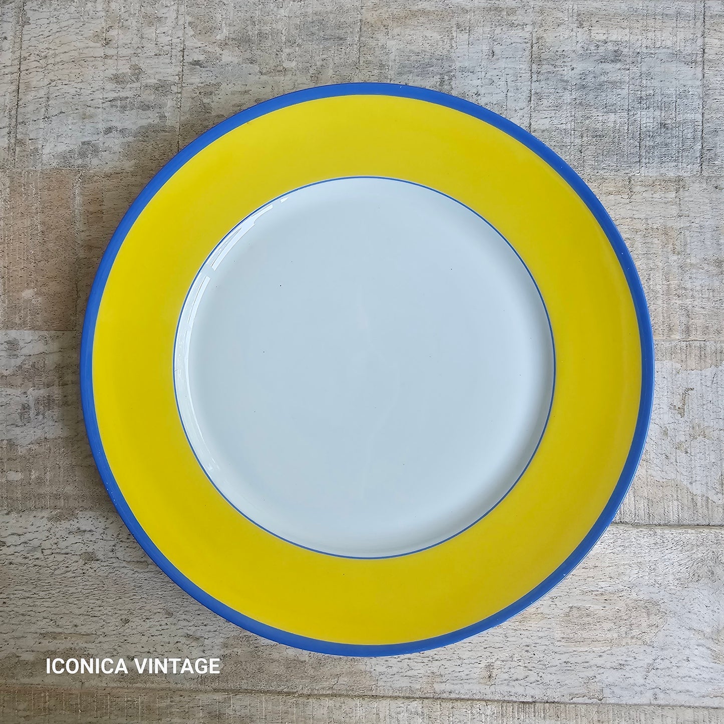 Platos Haviland Musee Claude Monet azul y amarilla