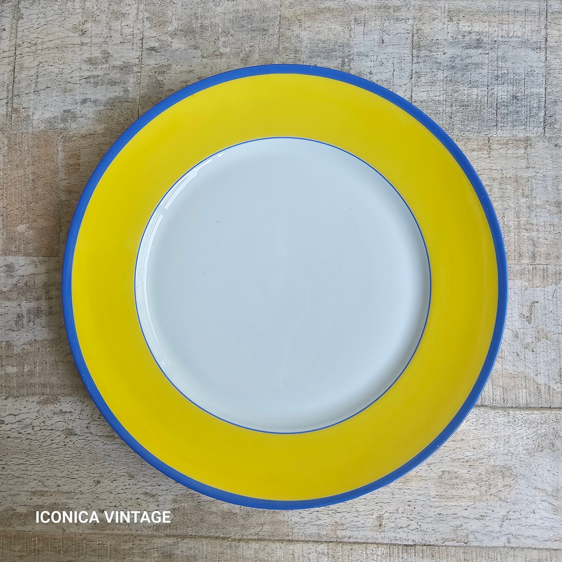 Platos Haviland Musee Claude Monet azul y amarilla