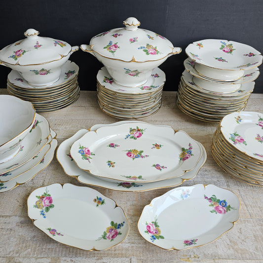 Vajilla Lourioux, porcelana de Berry