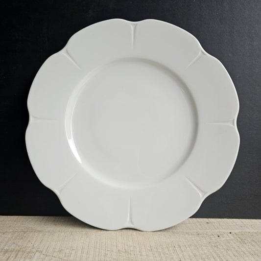 bajoplatos Royal Limoges porcelana forma de flor blancos