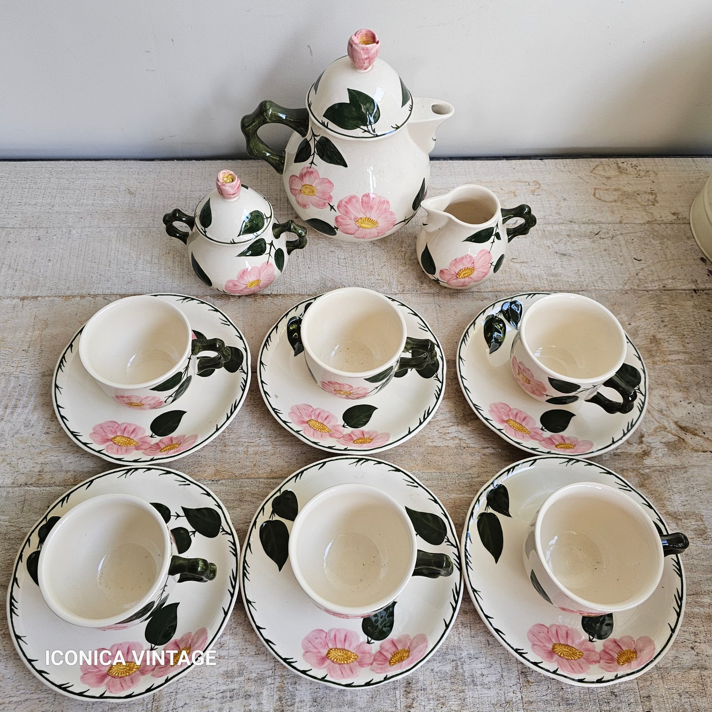 juego de cafe para seis Villeroy Boch Wild rose