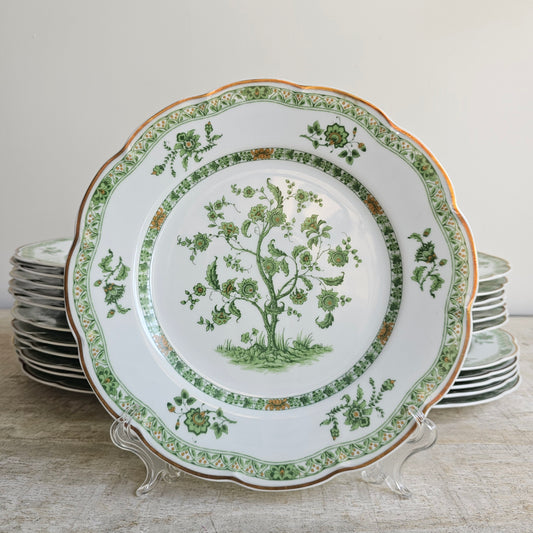 Vajilla Haviland , Árbol de la vida, para 6, verde