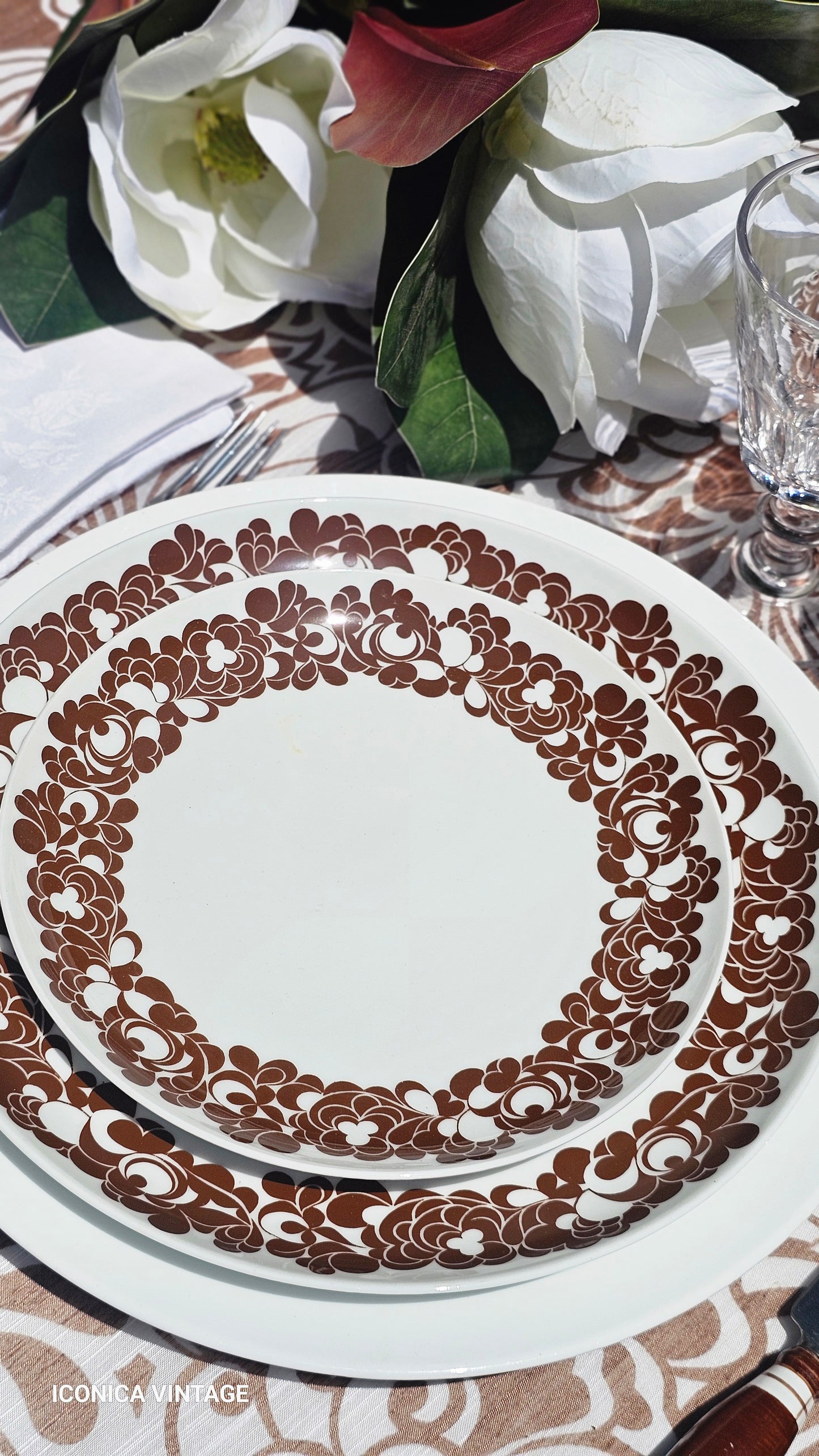 Vajilla Rosenthal gráfica, década de 1970
