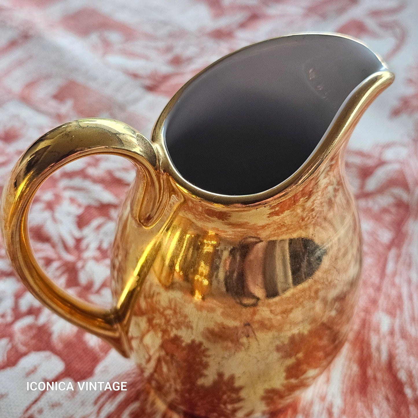 Servicio de té y café inglés dorado años 60