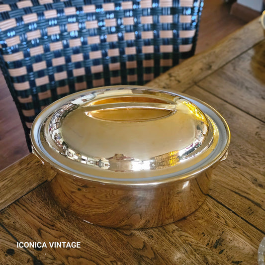 Legumbrera ovalada dorada