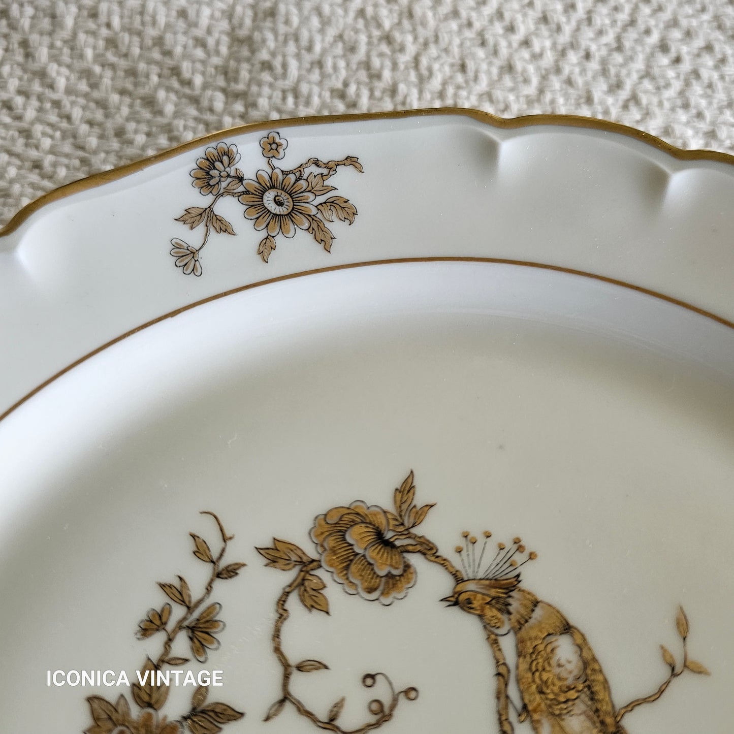 Juego de postre de porcelana de Limoges