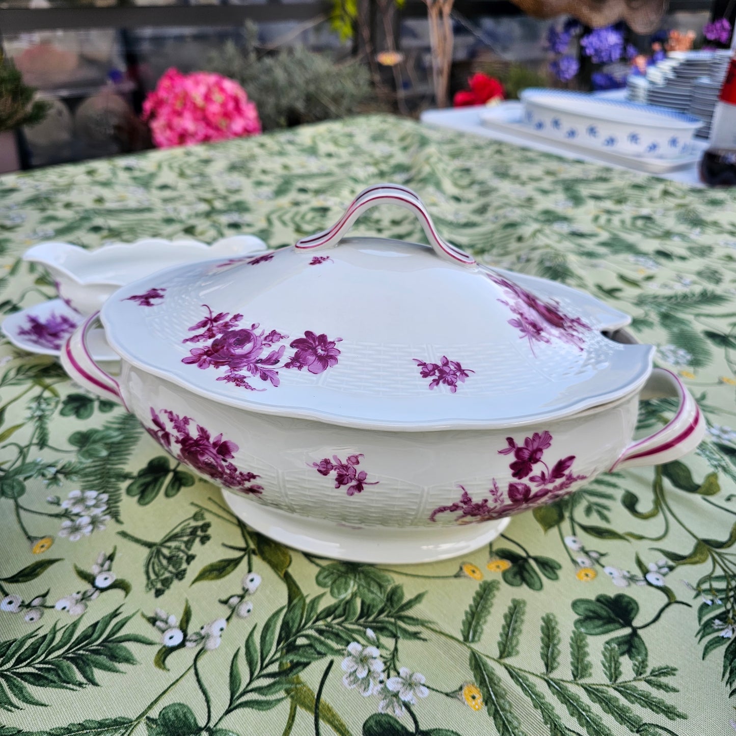 Vajilla Haviland fucsia para 12