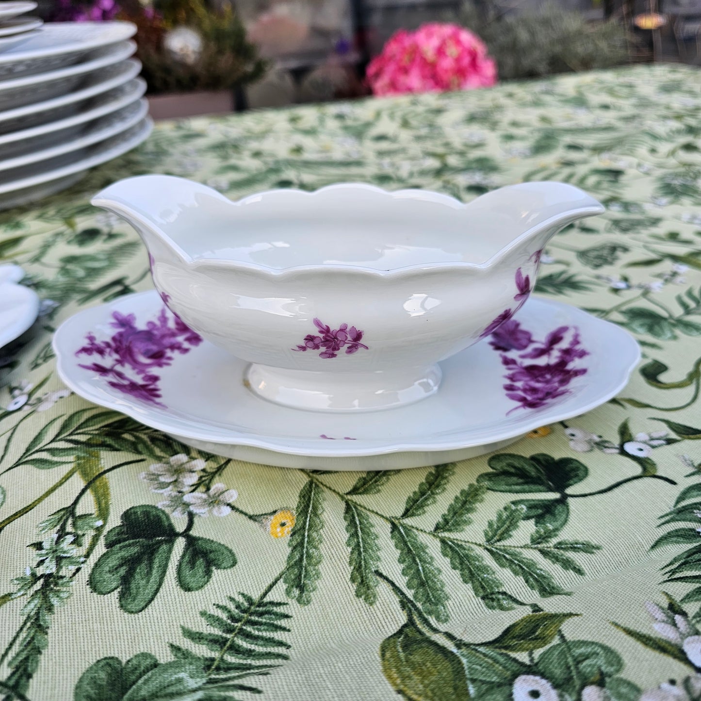 Vajilla Haviland fucsia para 12