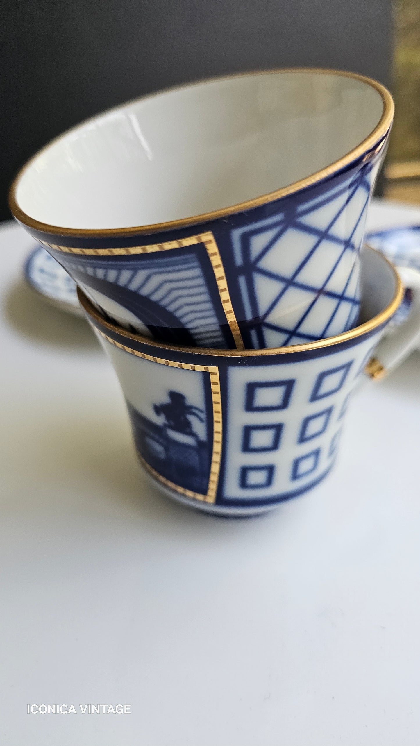Tu y yo de porcelana rusa para café o té. Factoría Lomonosov