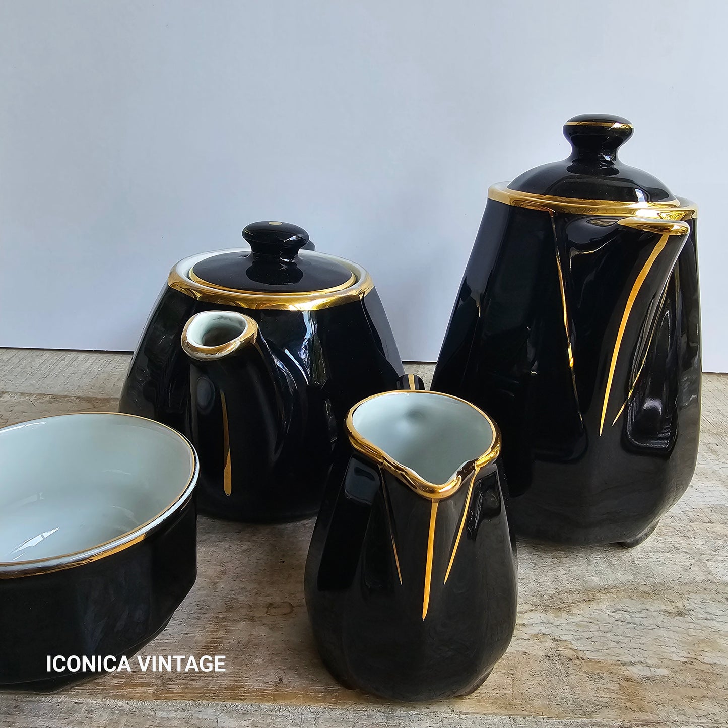 Servicio de infusiones de porcelana