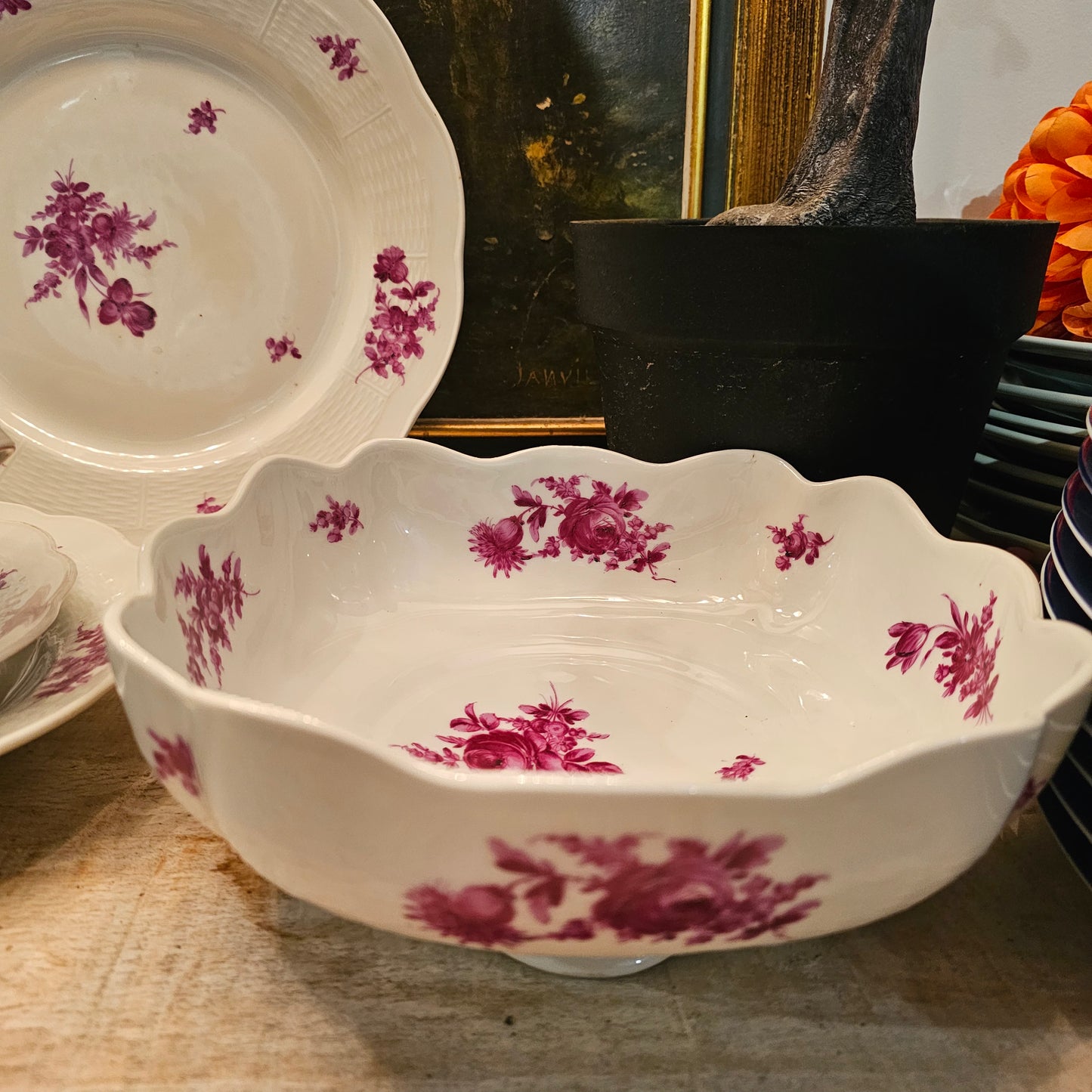 Vajilla Haviland fucsia para 12
