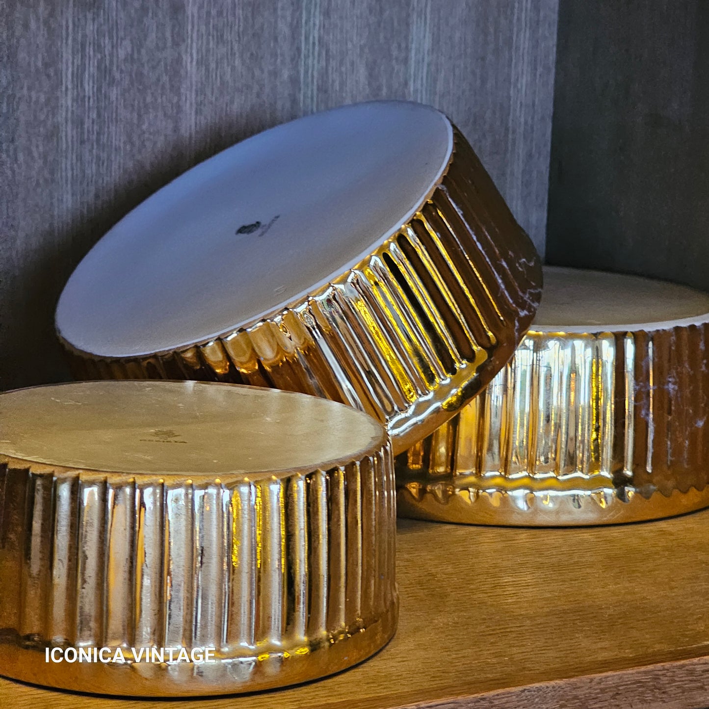 Moldes Langenthal para el horno esmaltados en oro