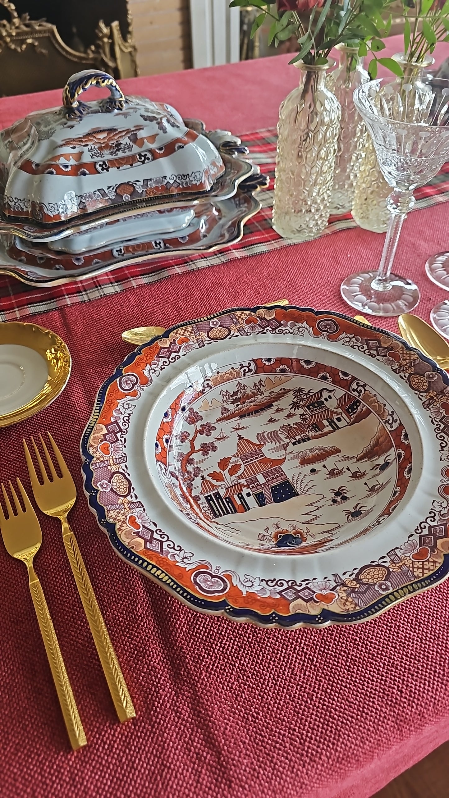 Vajilla inglesa Red Willow