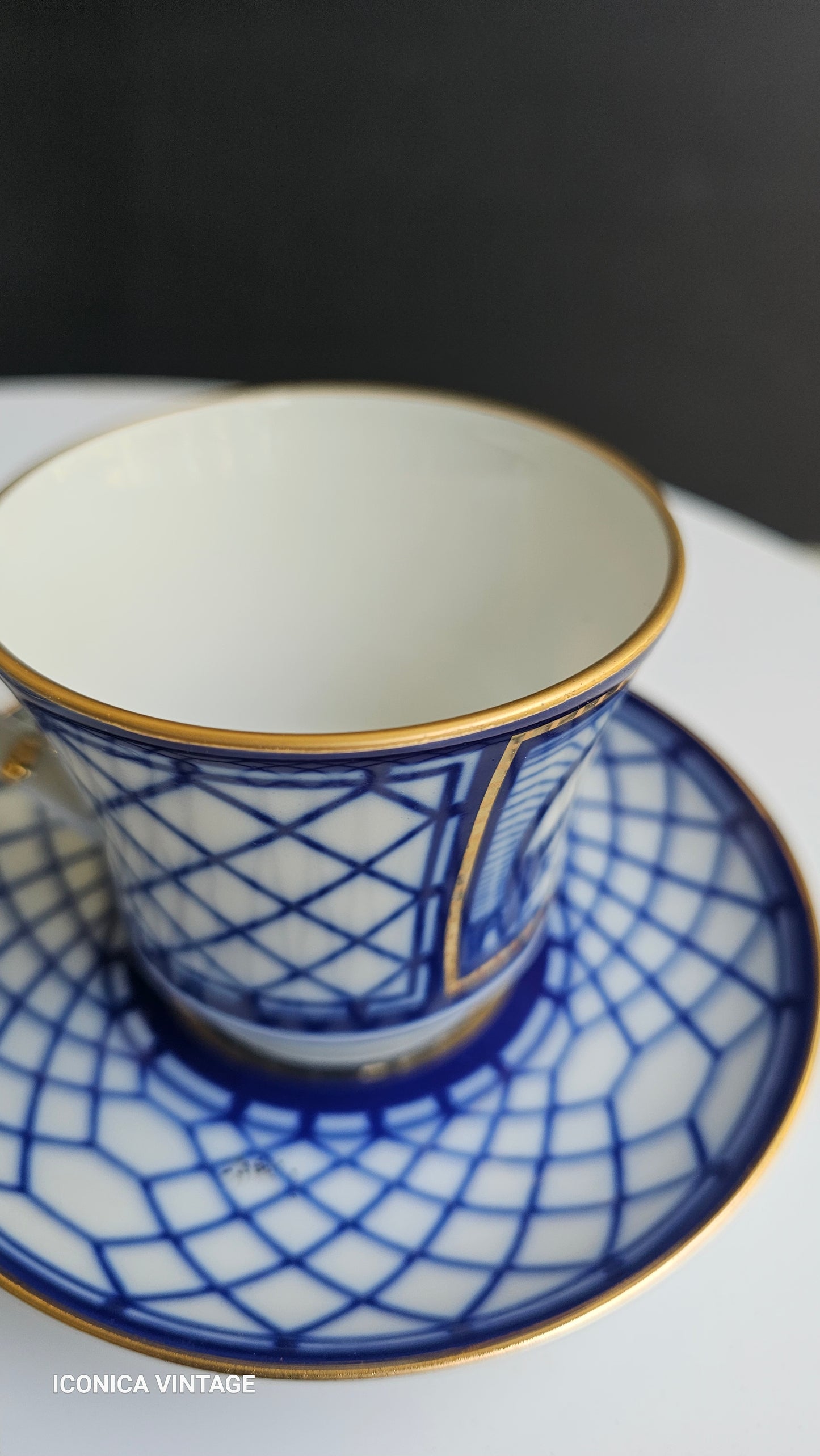 Tu y yo de porcelana rusa para café o té. Factoría Lomonosov