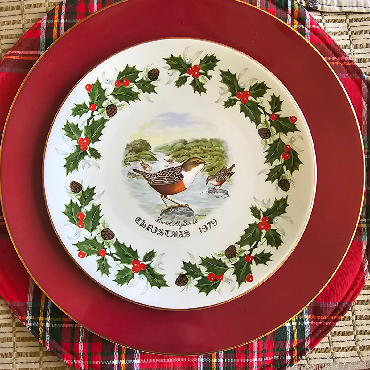 Los sets de 6 Bajoplatos Bernardaud "sang de boeuf"