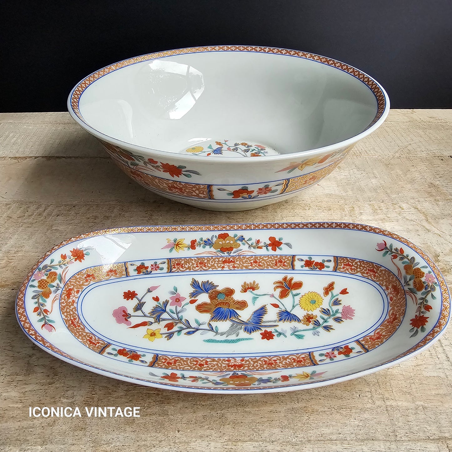 Vajilla de porcelana de Limoges, Bernardaud Pondichery para 12
