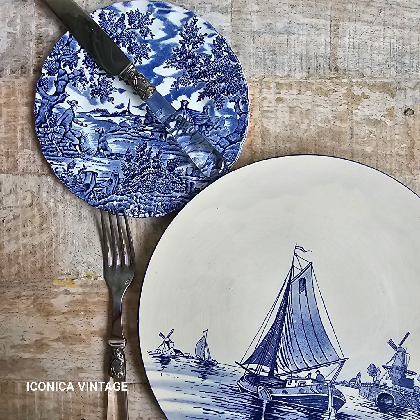 12 platos de pan Myott