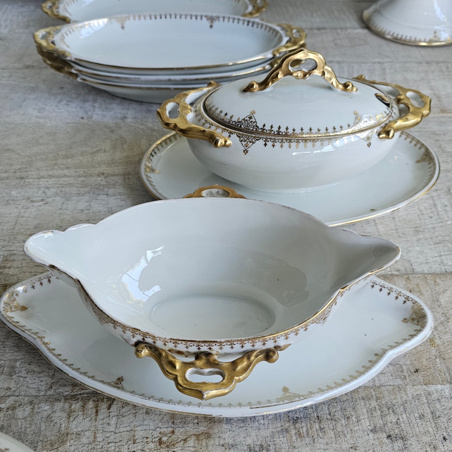 La gran vajilla de porcelana francesa