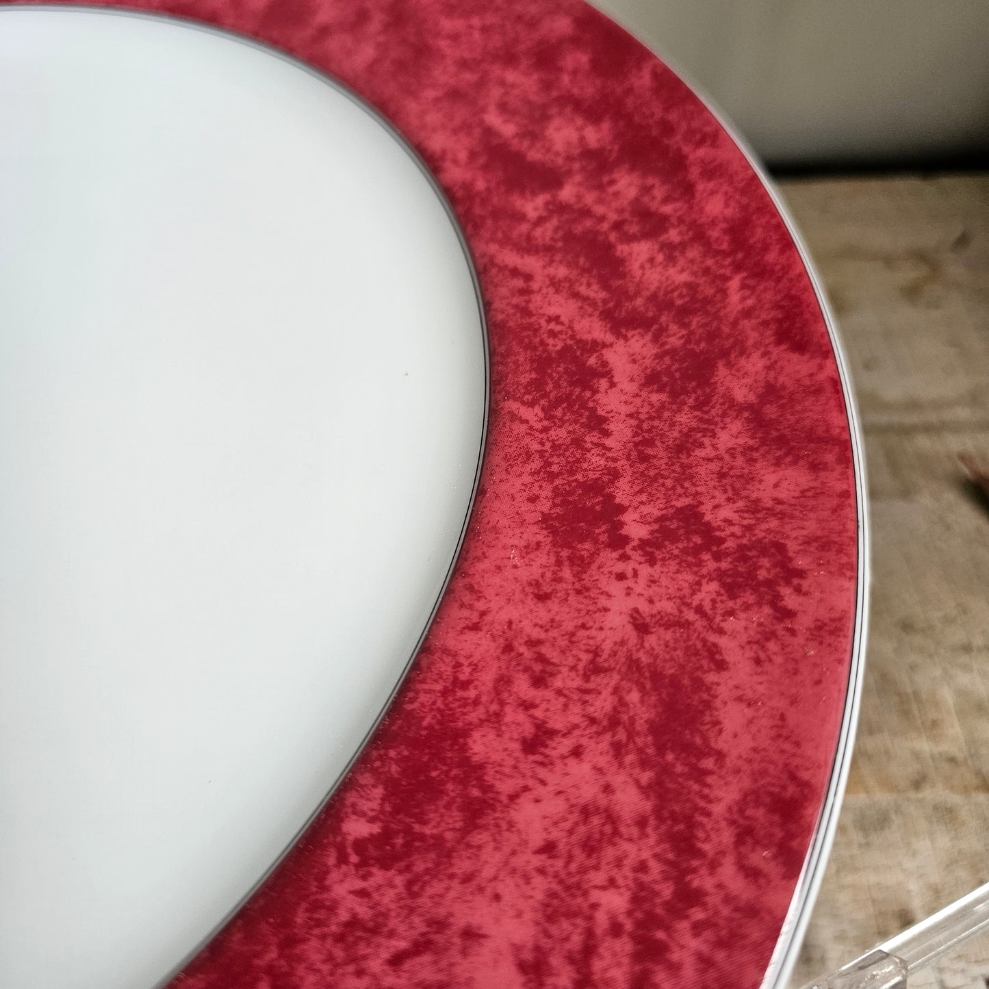 Set de 6 bajoplatos rosa marmoleado