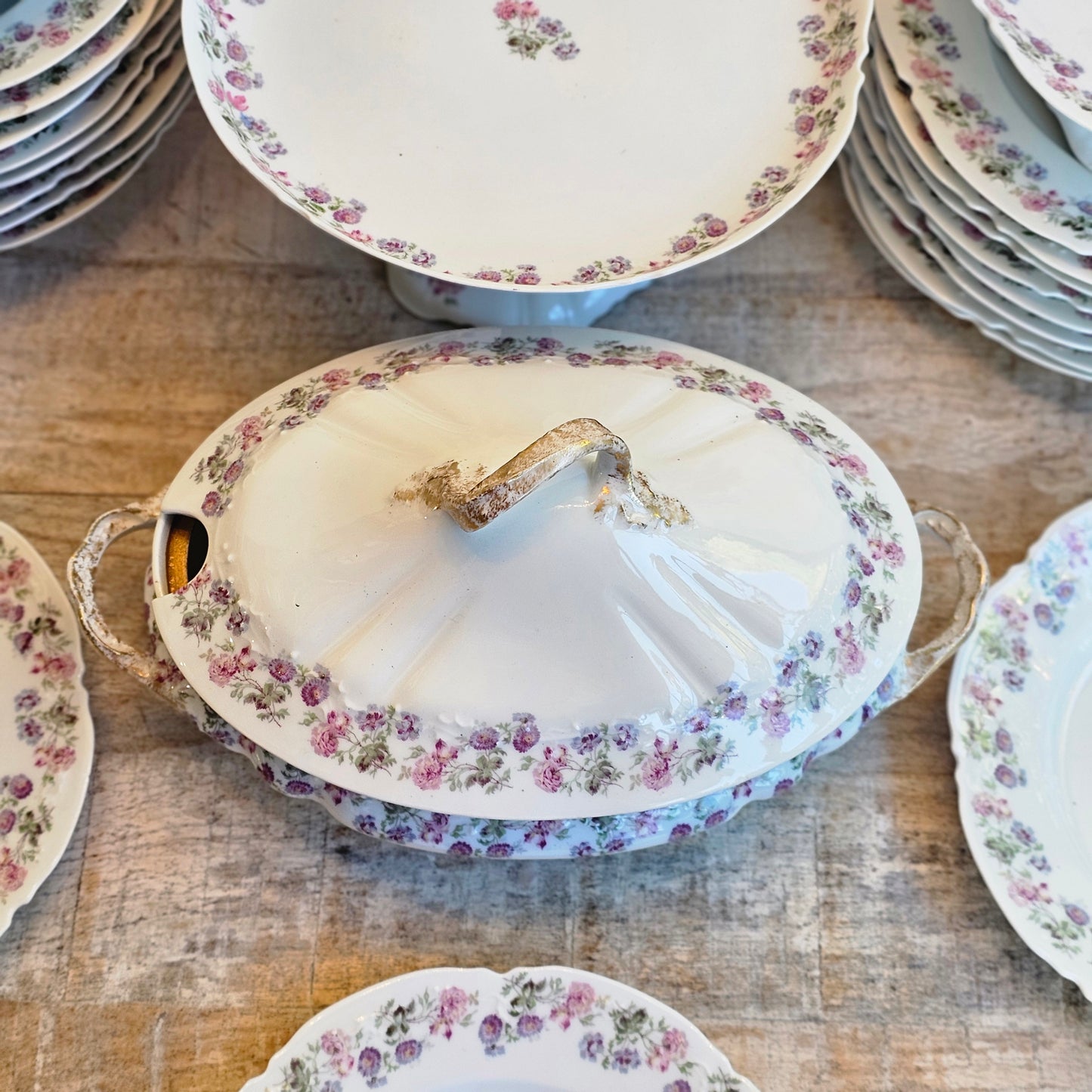 La vajilla petite fleurs de Limoges
