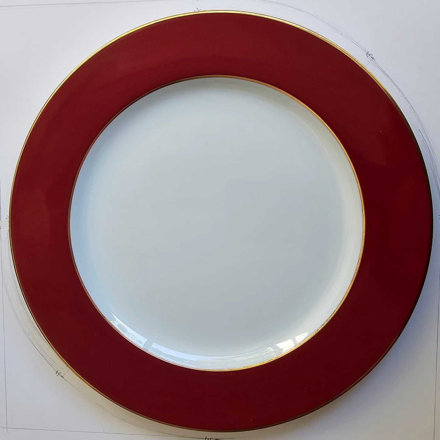 Los sets de 6 Bajoplatos Bernardaud "sang de boeuf"