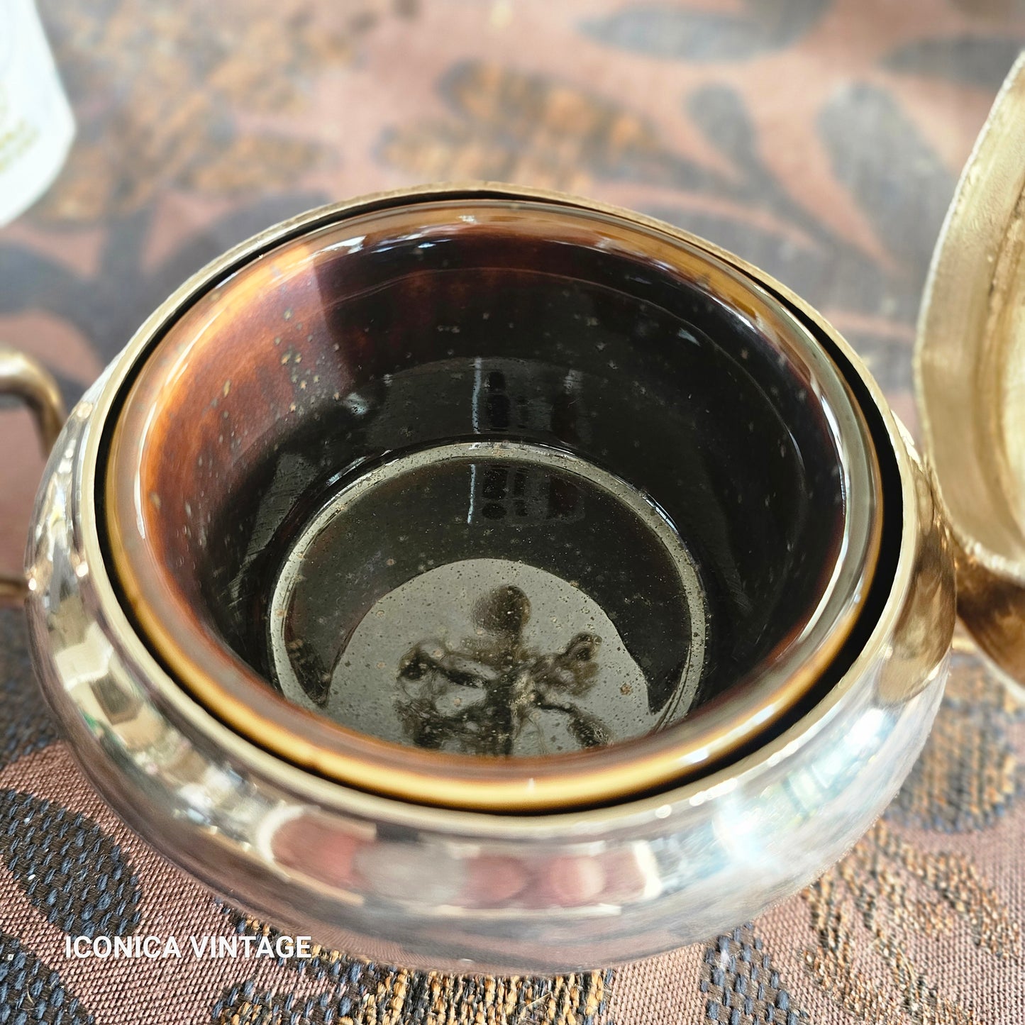 Gran Set de 12 juegos de mini soperas en metal argenté