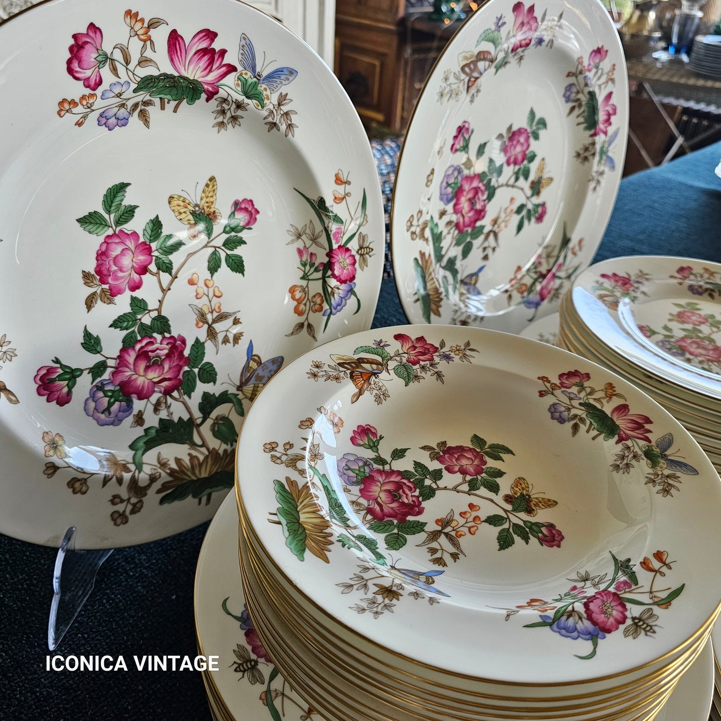 Vajilla floral de Wedgwood