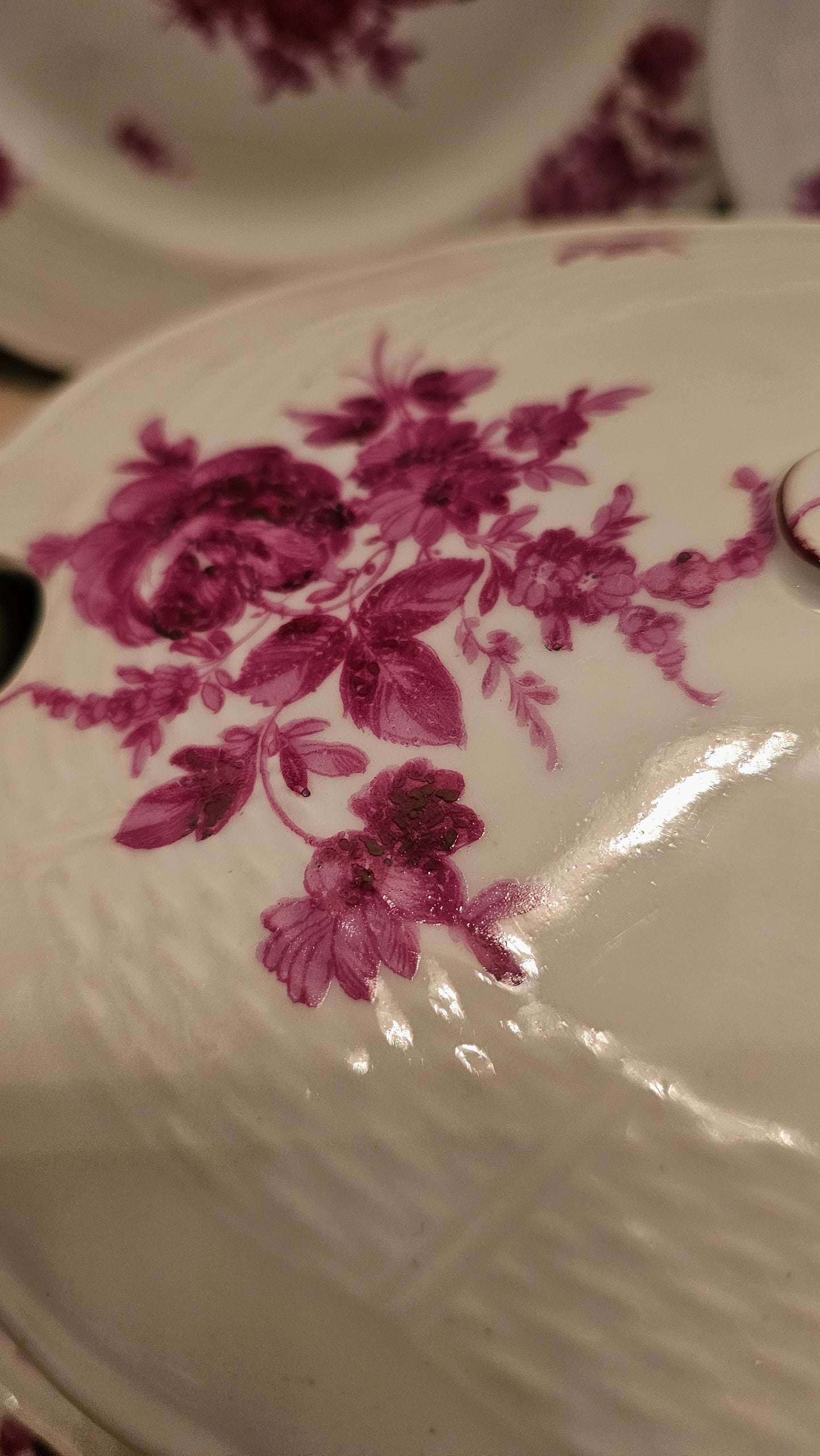 Vajilla Haviland fucsia para 12