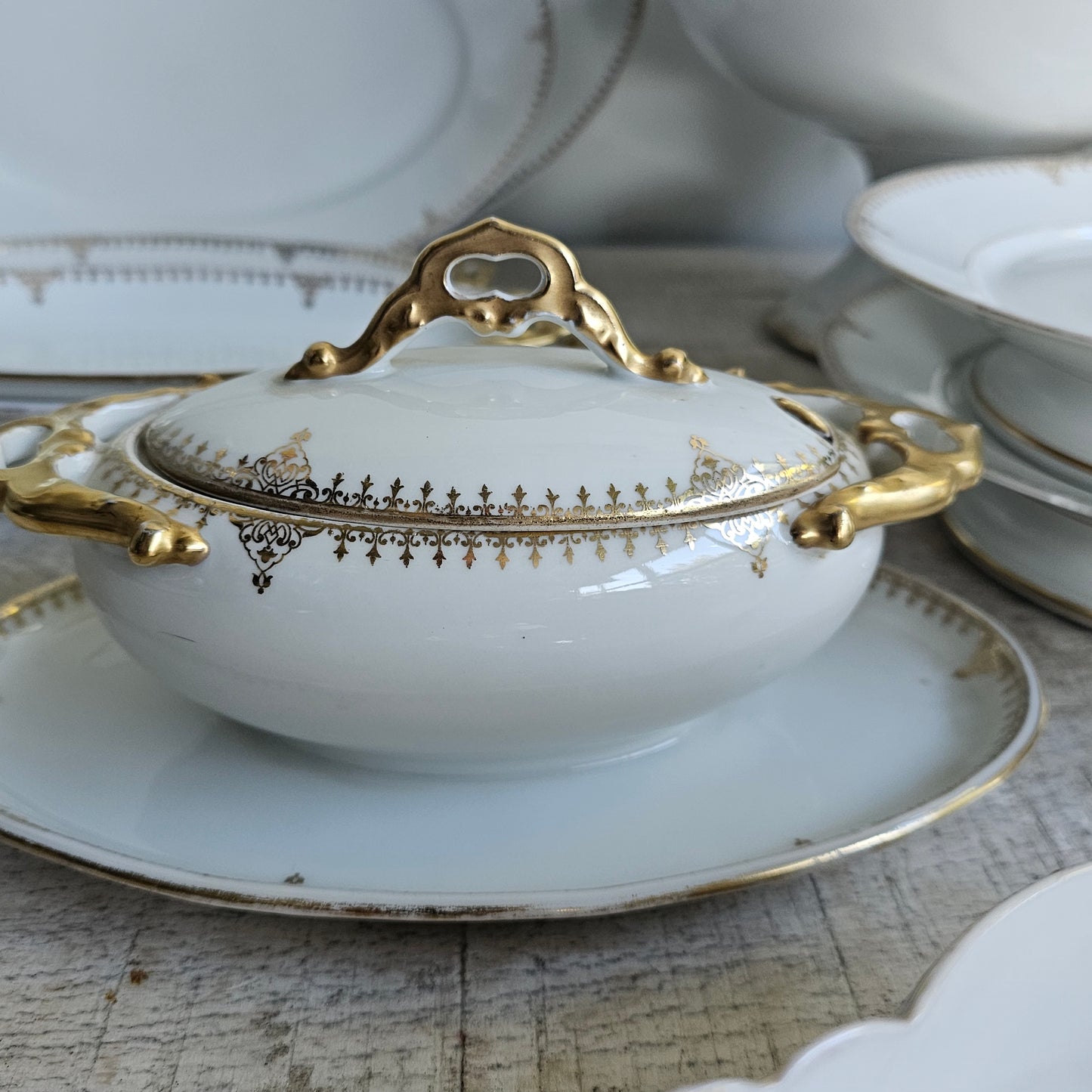 La gran vajilla de porcelana francesa