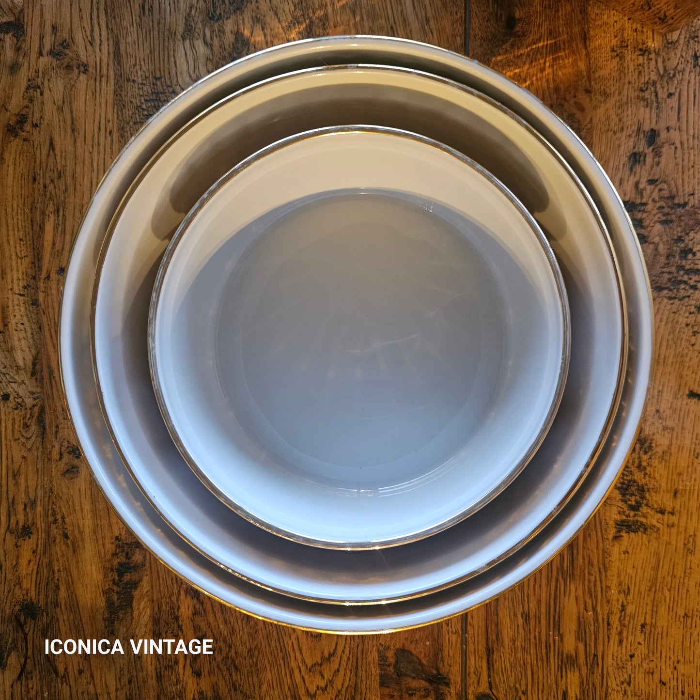 Moldes Langenthal para el horno esmaltados en oro