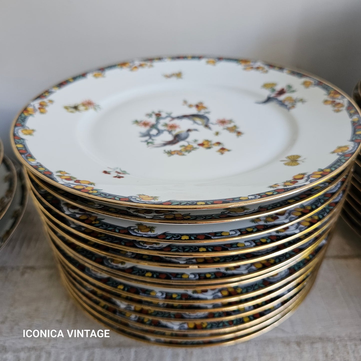 La vajilla de los pájaros en porcelana de Limoges