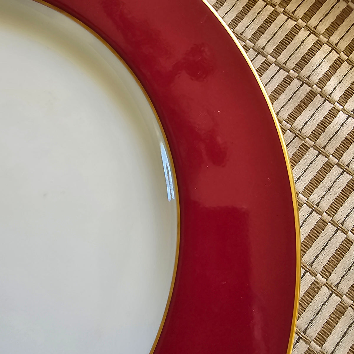 Los sets de 6 Bajoplatos Bernardaud "sang de boeuf"