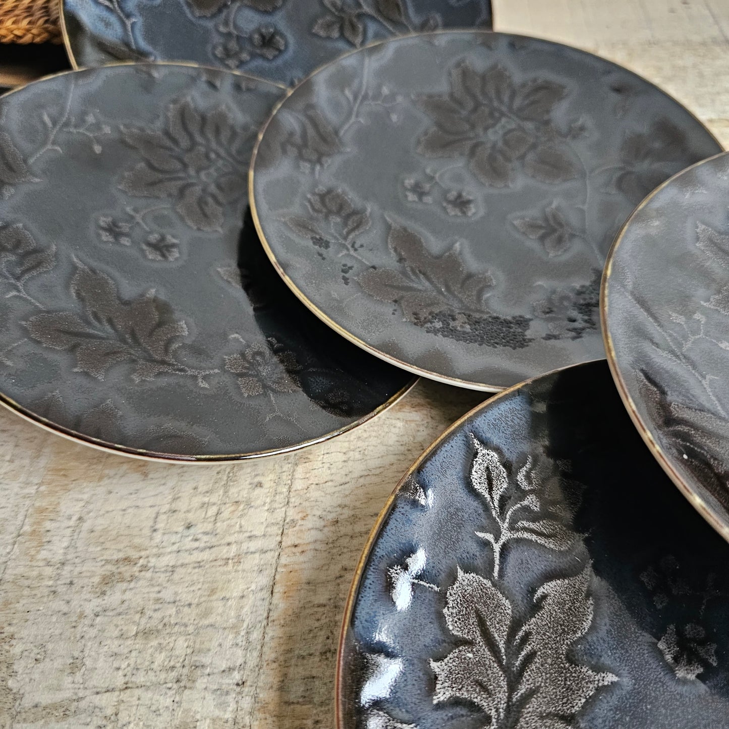 Platos de pan  Moonshadow de Jaune de Chrome