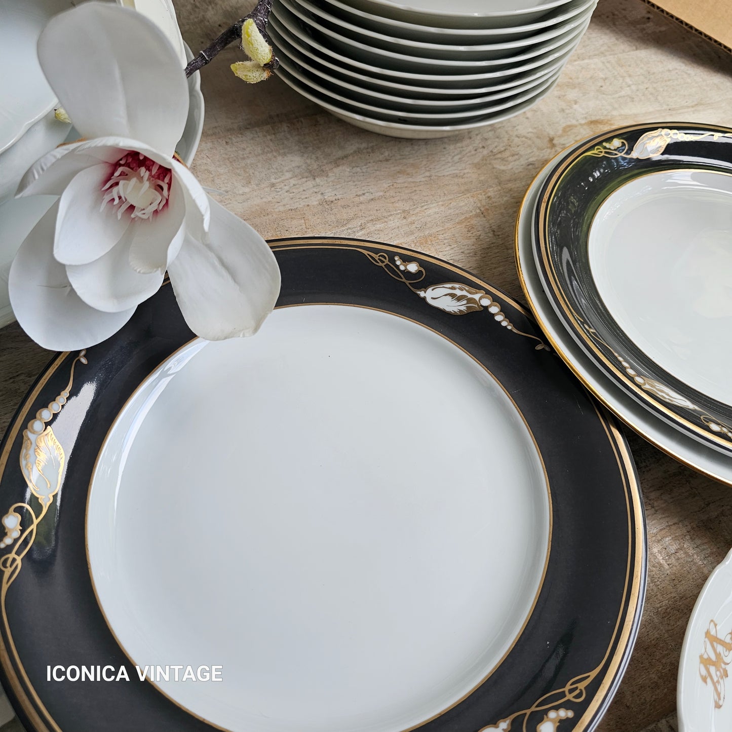 Conjunto de platos elegantes Royal Copenhagen