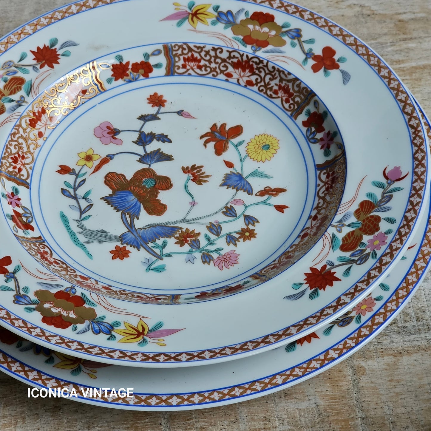 Vajilla de porcelana de Limoges, Bernardaud Pondichery para 12