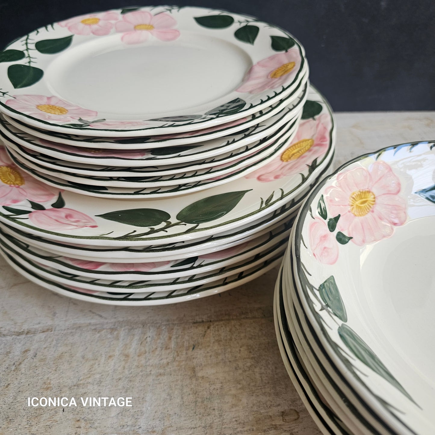Vajilla Wild Rose de Villeroy Boch, para 6, sólo platos
