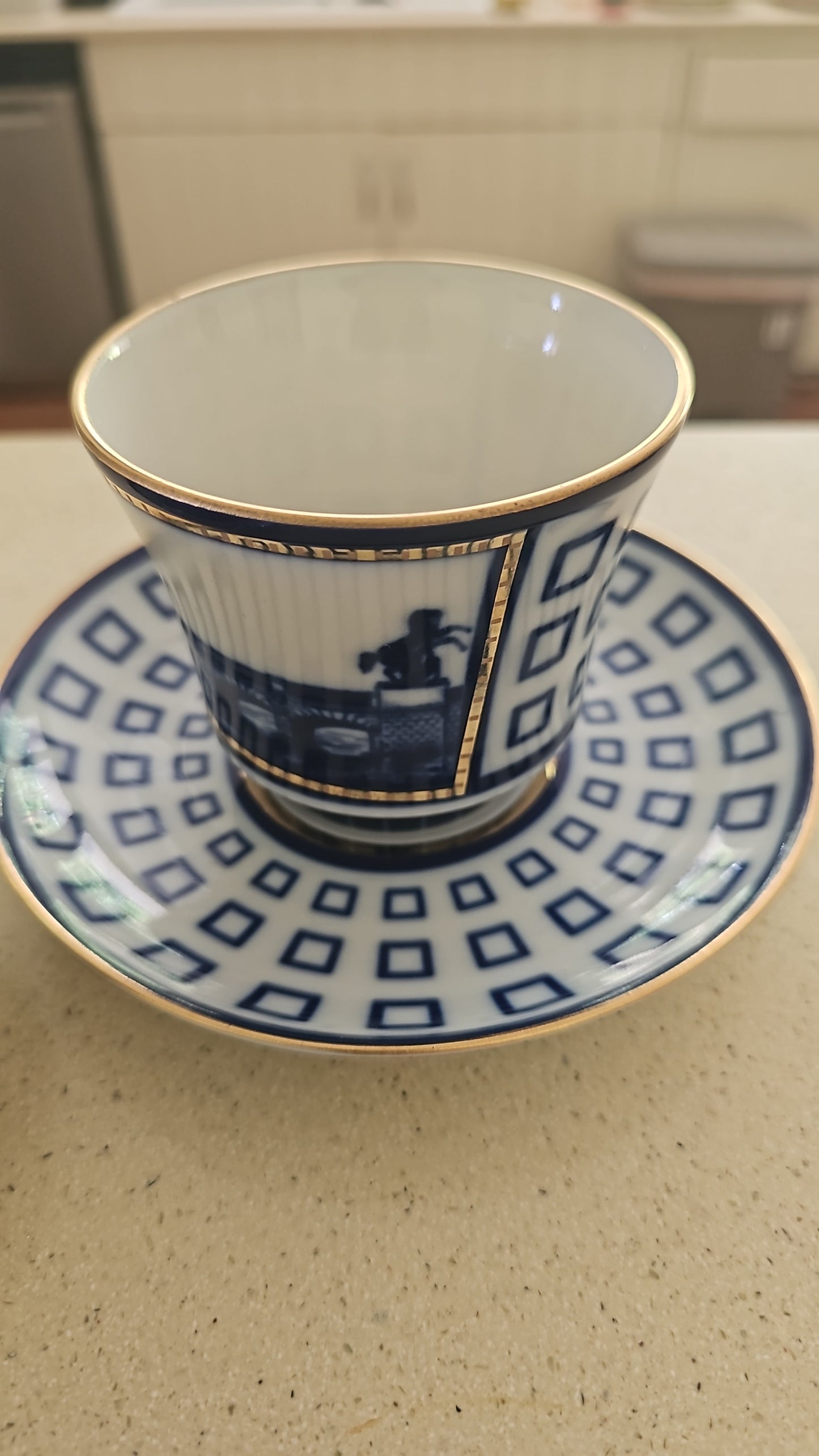 Tu y yo de porcelana rusa para café o té. Factoría Lomonosov