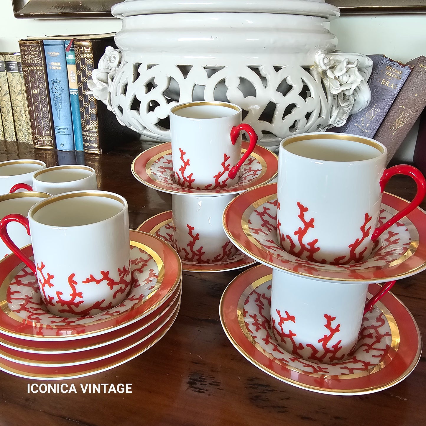 Juego de café Cristobal Rouge de Raynaud