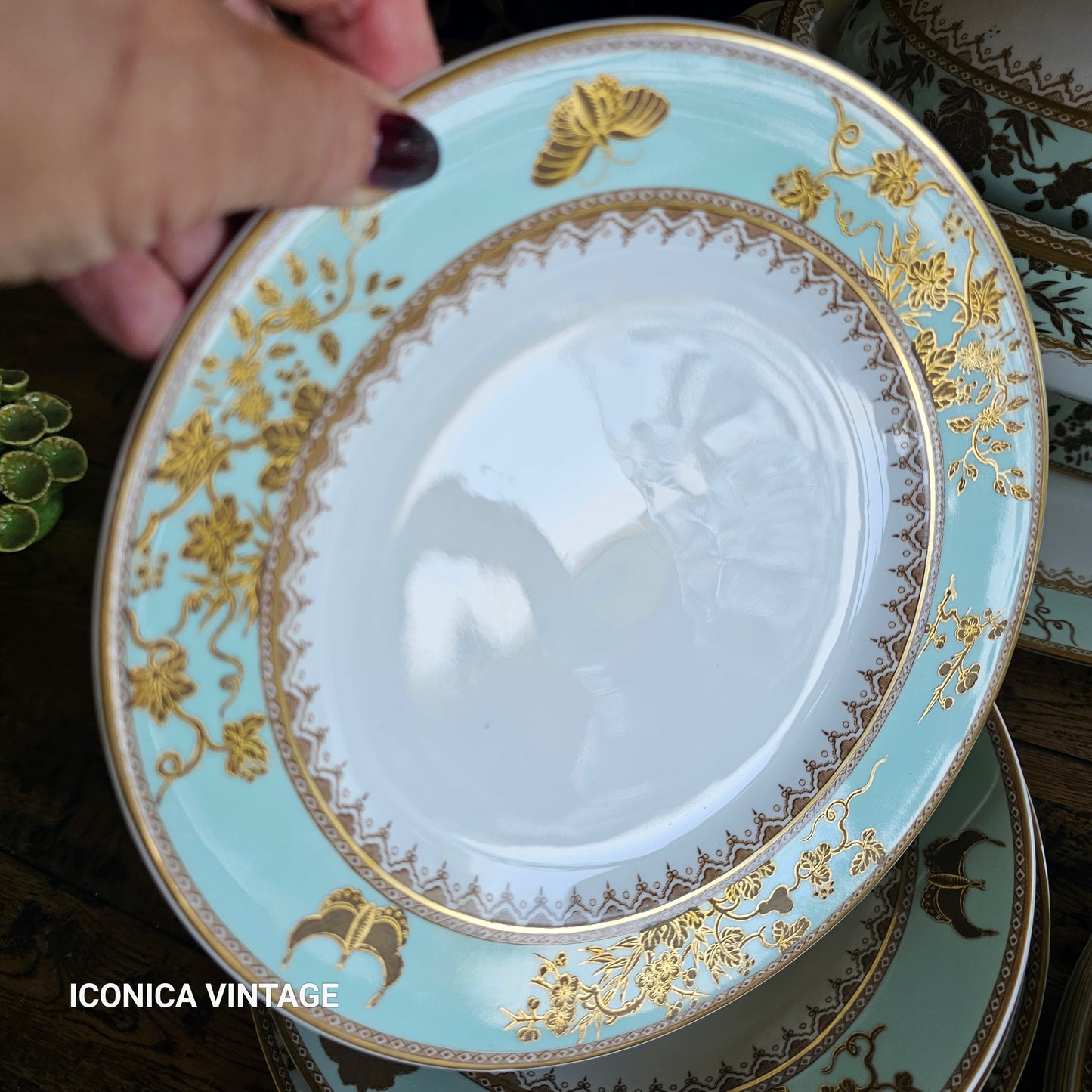Exquisita y única vajilla Royal Worcester
