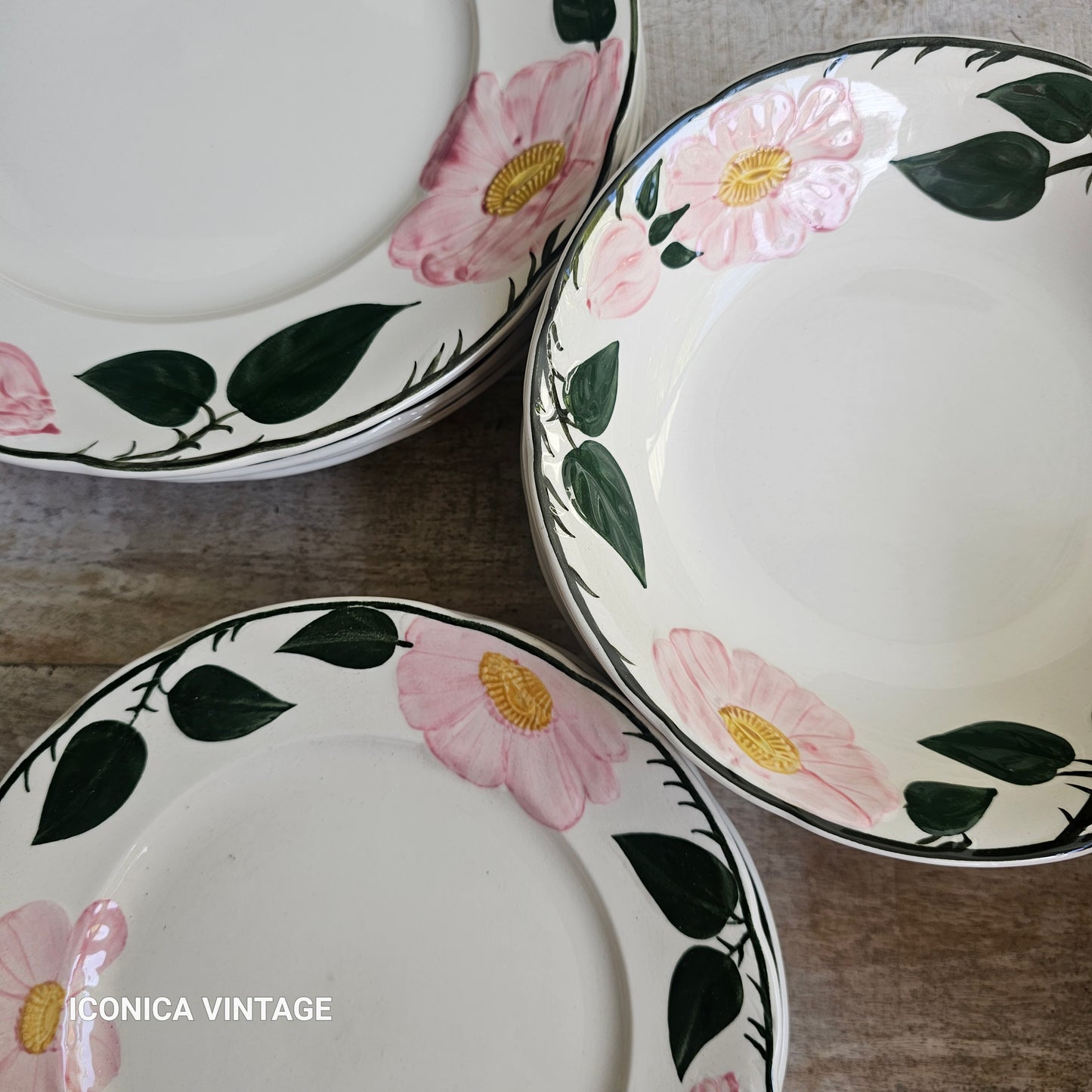 Vajilla Wild Rose de Villeroy Boch, para 6, sólo platos