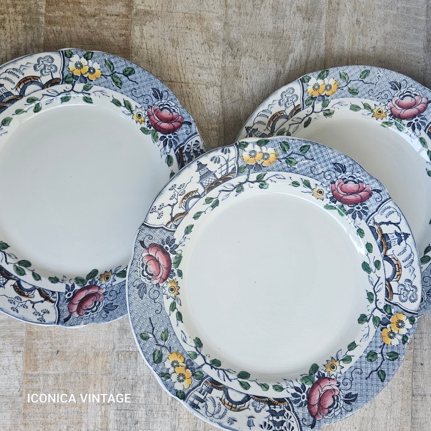 Gran juego de platos suecos década 1930