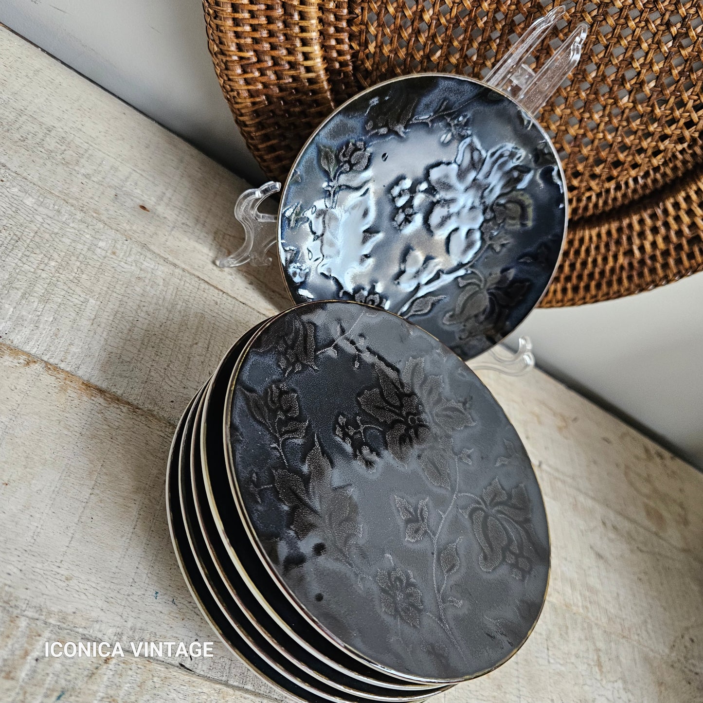 Platos de pan  Moonshadow de Jaune de Chrome