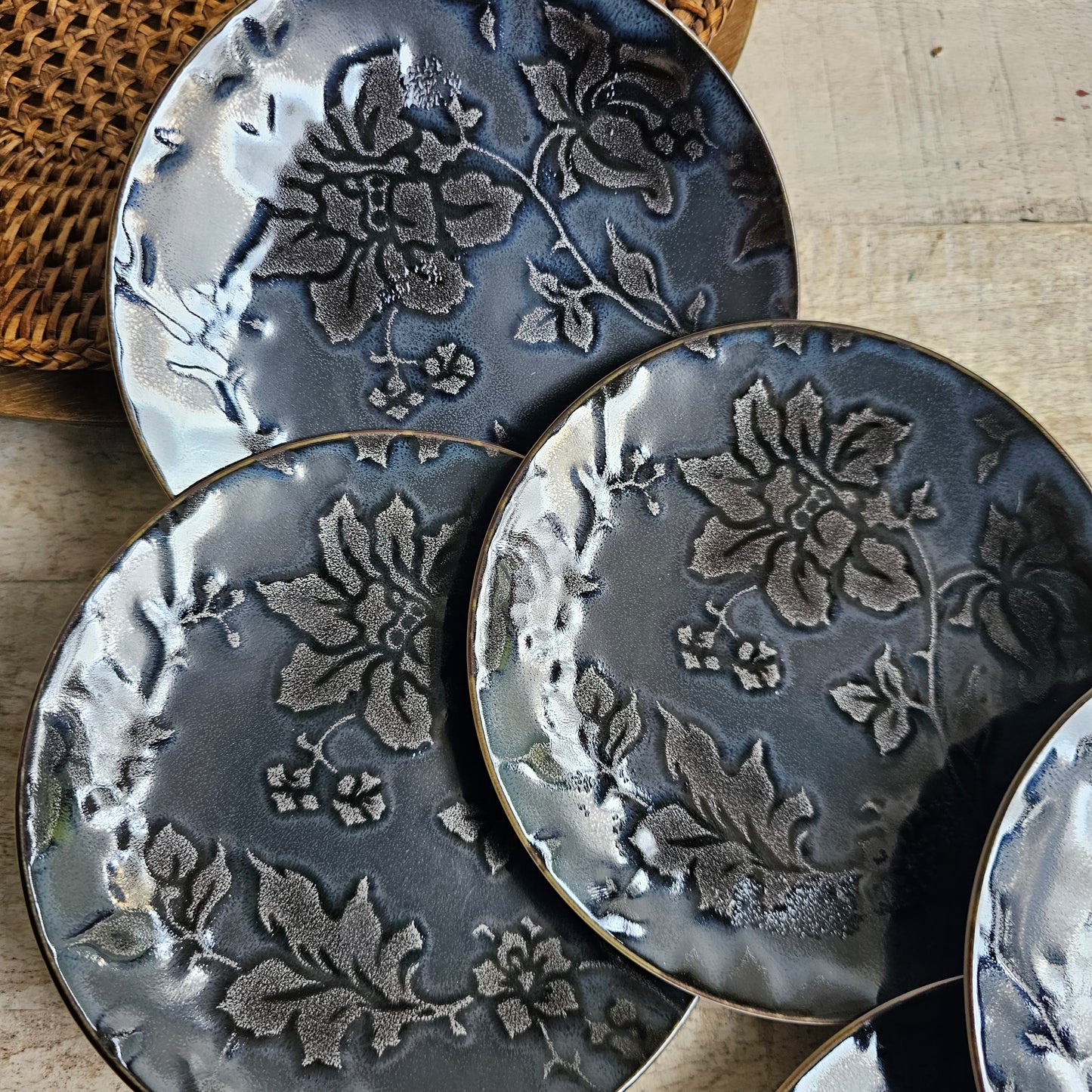 Platos de pan  Moonshadow de Jaune de Chrome