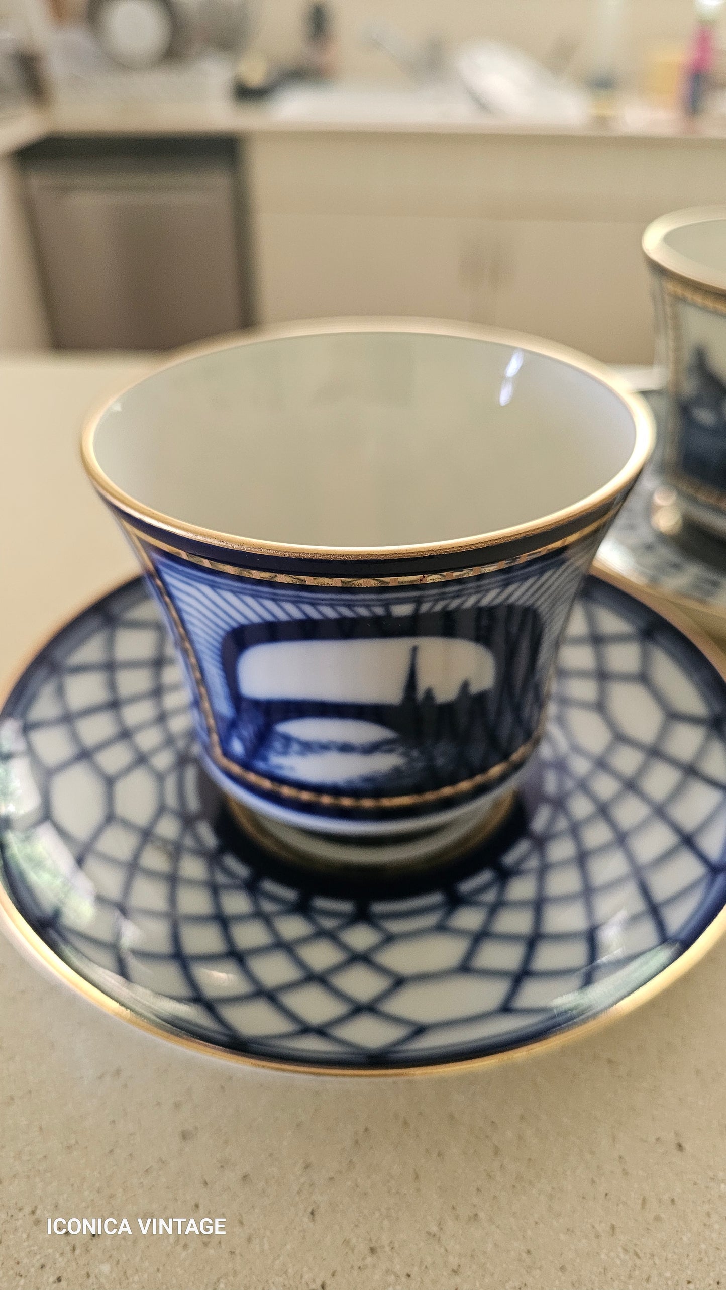 Tu y yo de porcelana rusa para café o té. Factoría Lomonosov