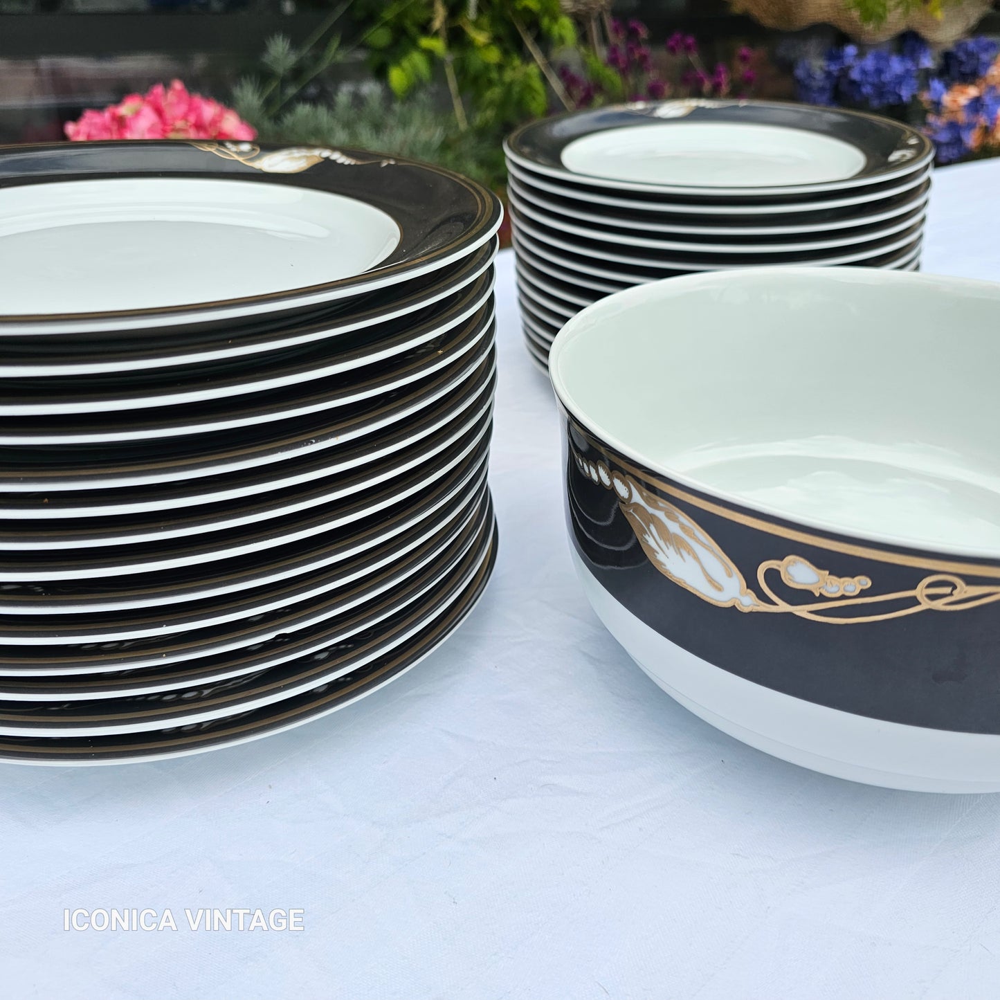 Conjunto de platos elegantes Royal Copenhagen