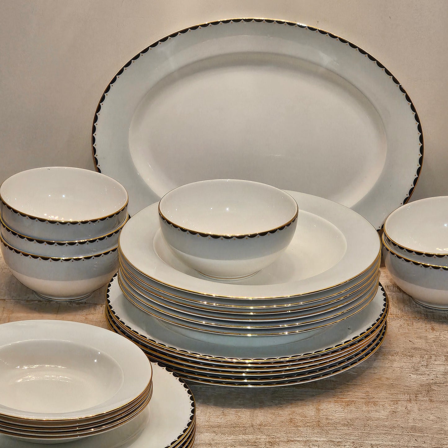 La vajilla Curtain Call de Wedgwood