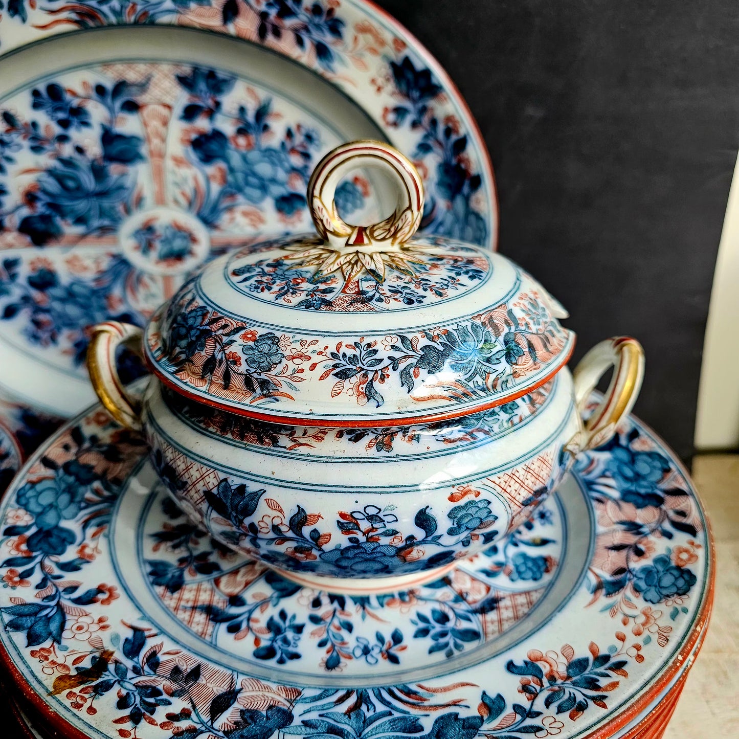 Vajilla azul y teja, Wedgwood NingPo